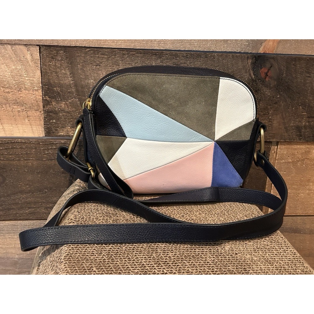 RARE + Limited Edition] Fossil Elle Crossbody Light Patchwork Leather Bag‎